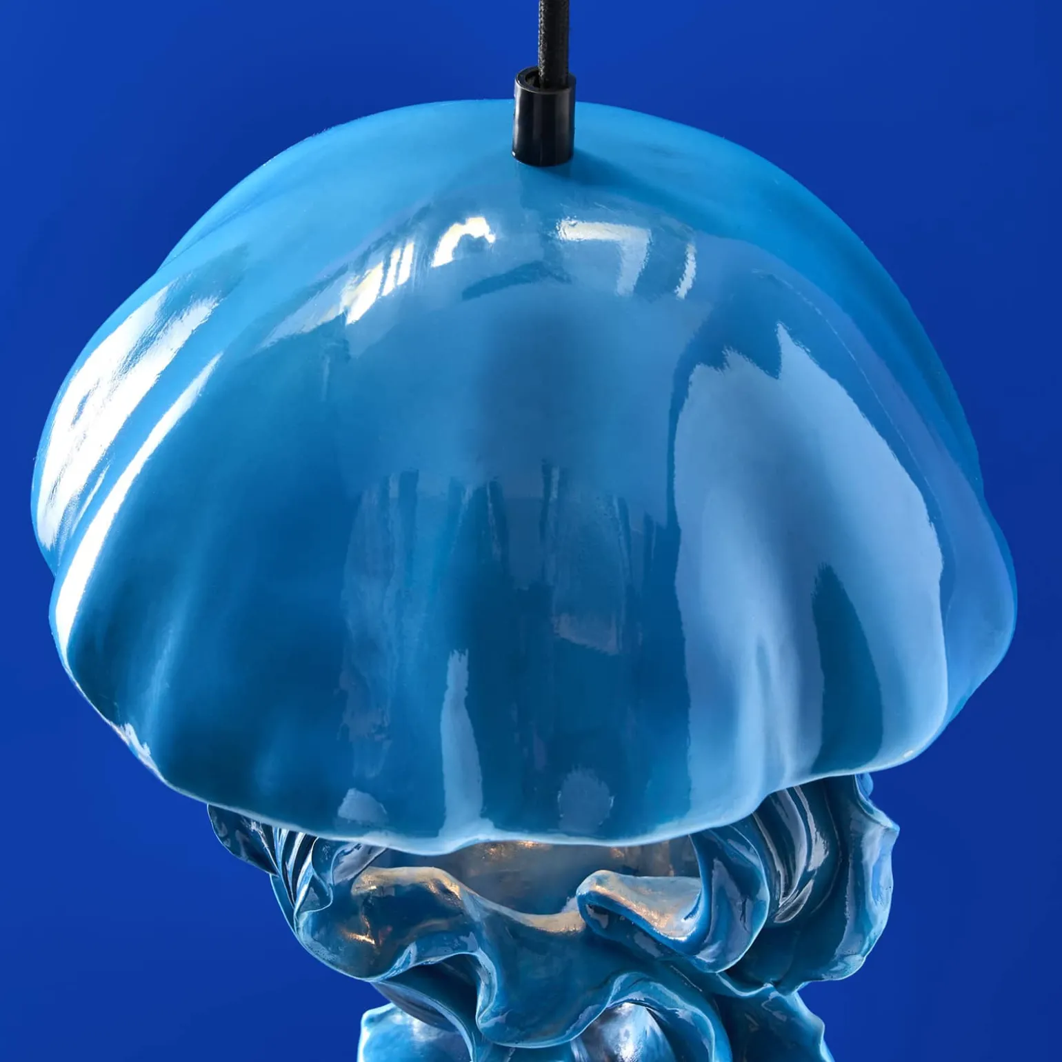 Plafonnier méduse Ava, bleu