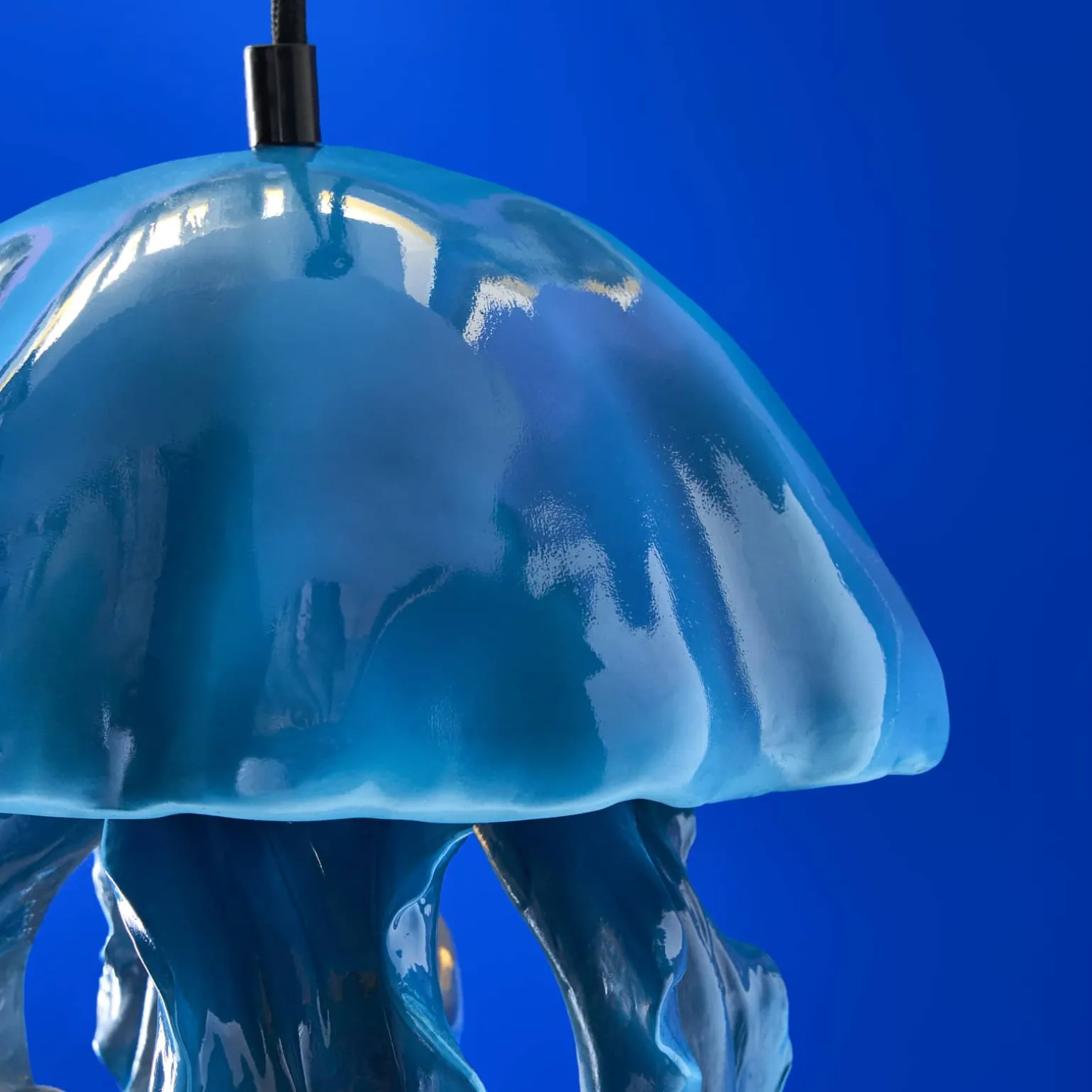 Plafonnier méduse Ava, bleu