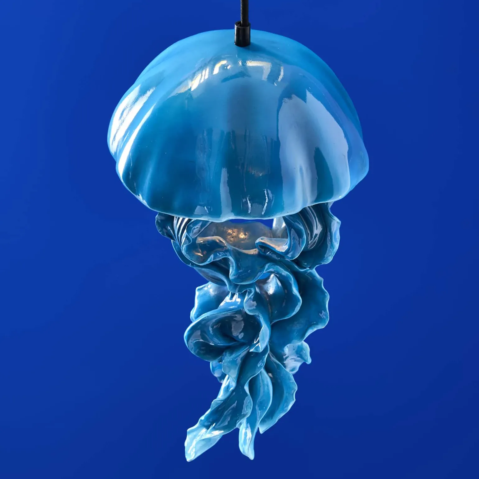 Plafonnier méduse Ava, bleu