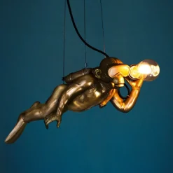 Plafonnier singe Diver Dave, or