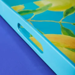 Plateau Citron, turquoise-jaune