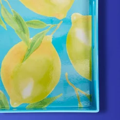 Plateau Citron, turquoise-jaune
