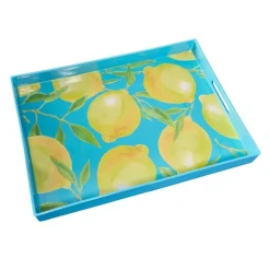 Plateau Citron, turquoise-jaune
