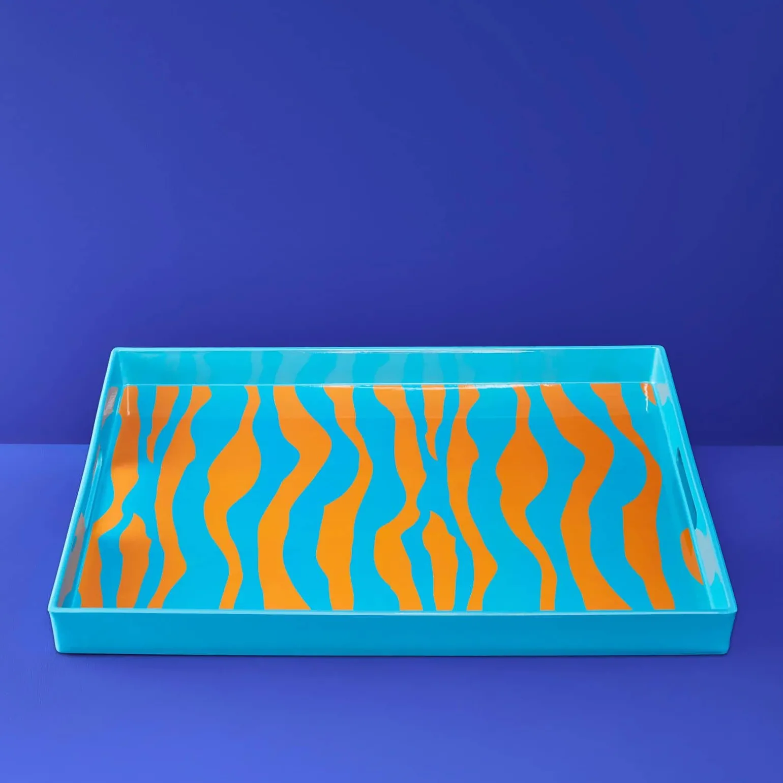 Plateau Zèbre, turquoise-orange