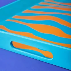 Plateau Zèbre, turquoise-orange
