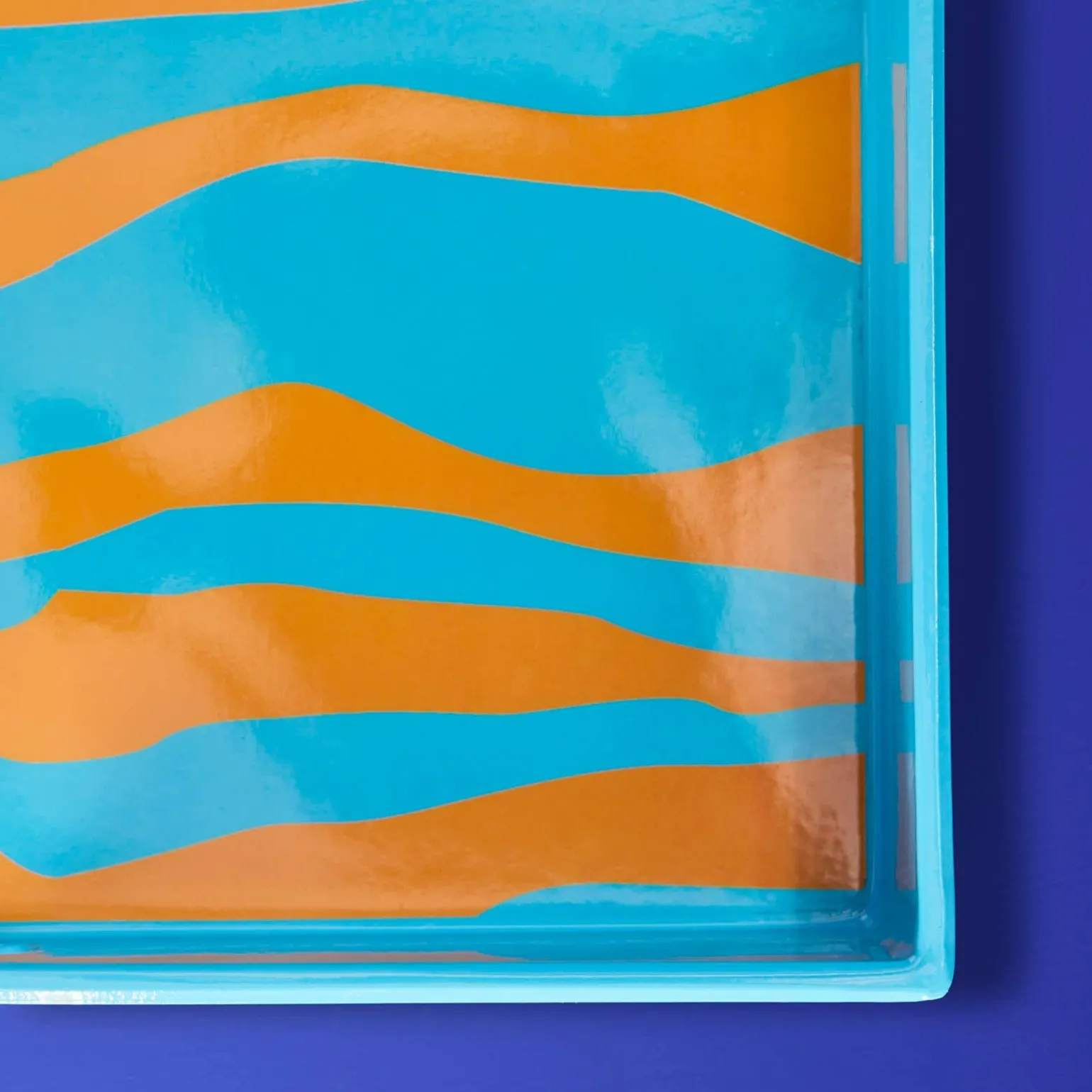 Plateau Zèbre, turquoise-orange