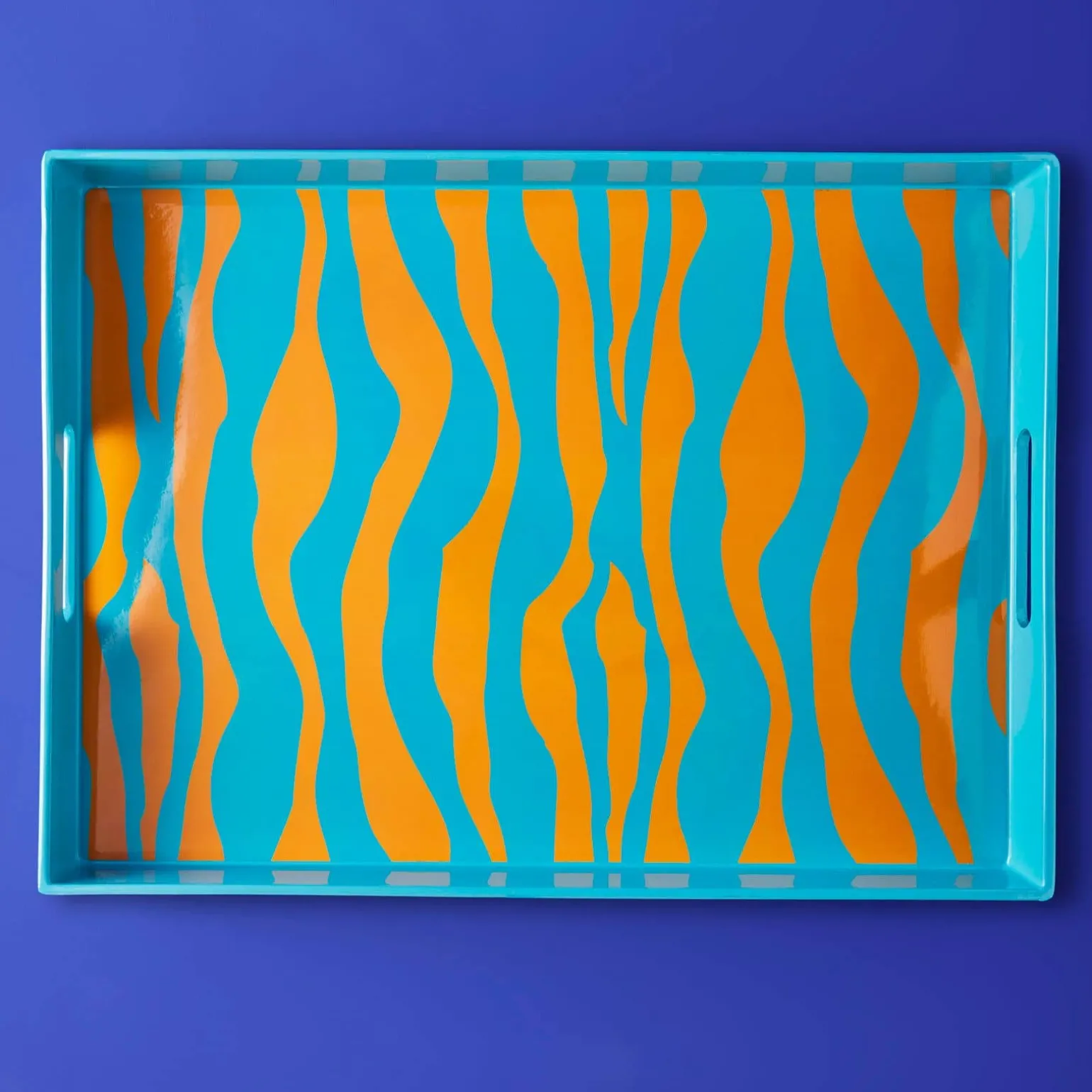 Plateau Zèbre, turquoise-orange