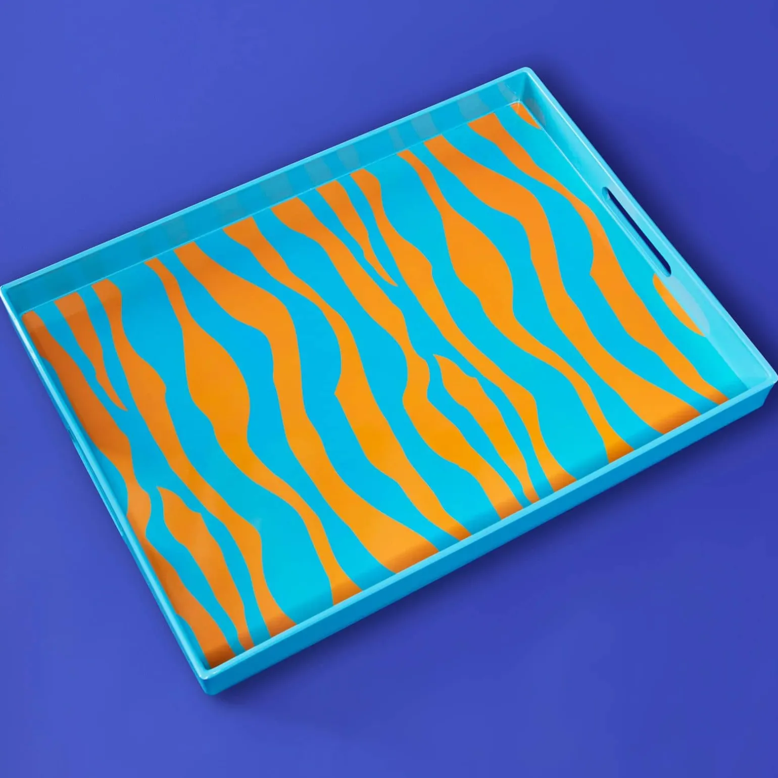 Plateau Zèbre, turquoise-orange