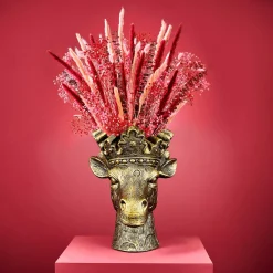 Pot de fleurs girafe Lucie, or