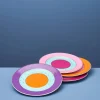 Set de 4 assiettes à dessert Fancy Colors
