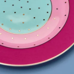 Set de 4 assiettes à dessert Fancy Colors