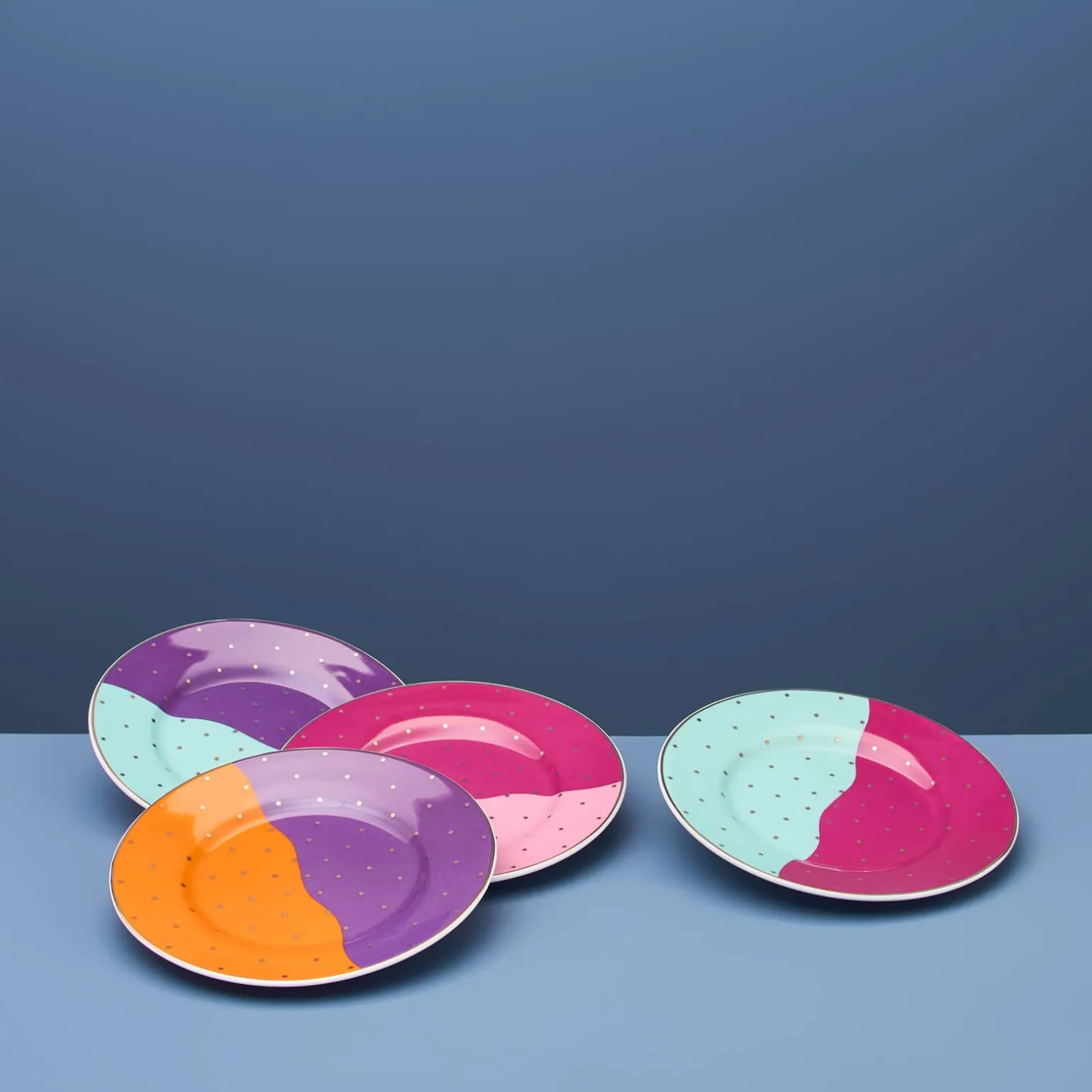 Set de 4 assiettes Fancy Colors