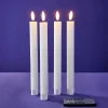 Set de 4 bougies LED, blanc