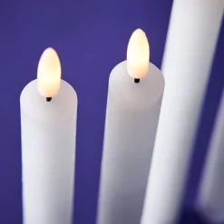 Set de 4 bougies LED, blanc