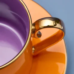 Set de 4 tasses Fancy Colors tasse avec soucoupe
