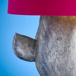 Stehleuchte Hase Hiding Rabbit®, magenta-silber