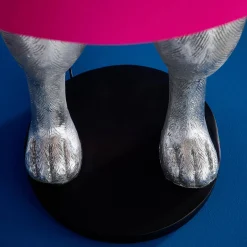 Stehleuchte Hase Hiding Rabbit®, magenta-silber