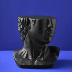 Table d'appoint Buste Masculin David, noir