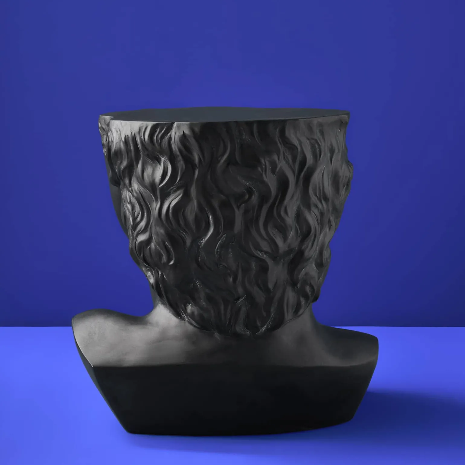 Table d'appoint Buste Masculin David, noir