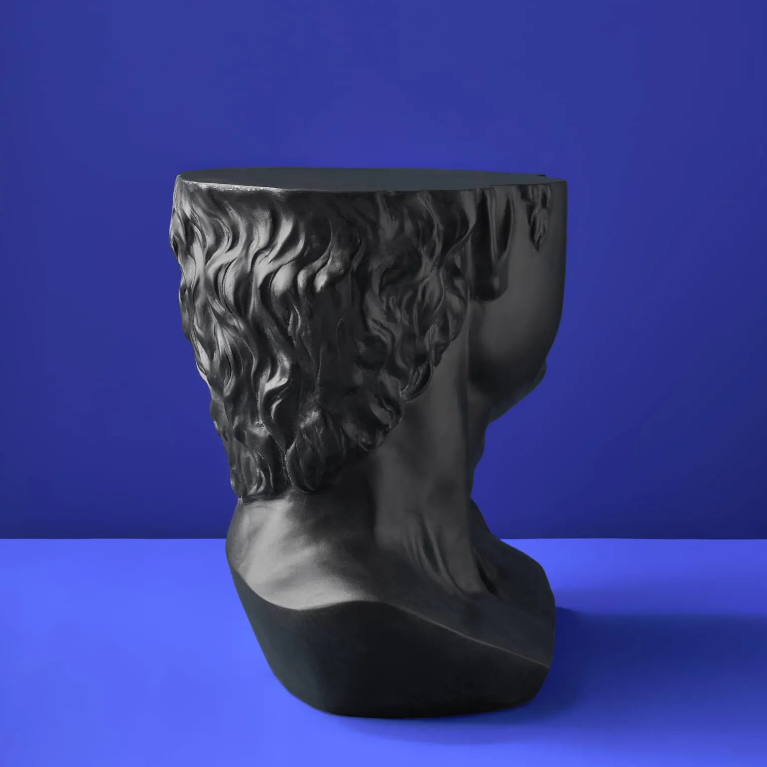 Table d'appoint Buste Masculin David, noir
