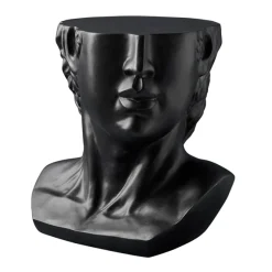 Table d'appoint Buste Masculin David, noir