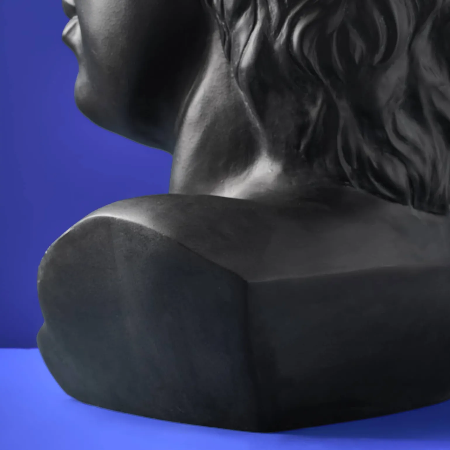 Table d'appoint Buste Masculin David, noir