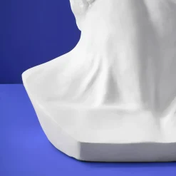 Table d'appoint Buste Masculin David, blanc