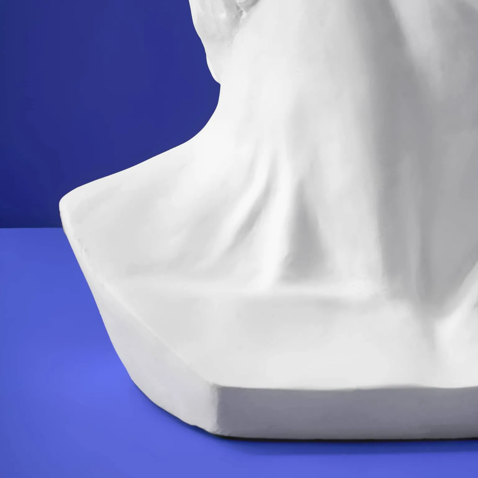 Table d'appoint Buste Masculin David, blanc