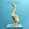 Table d'appoint Canard / Oie Gina, doré