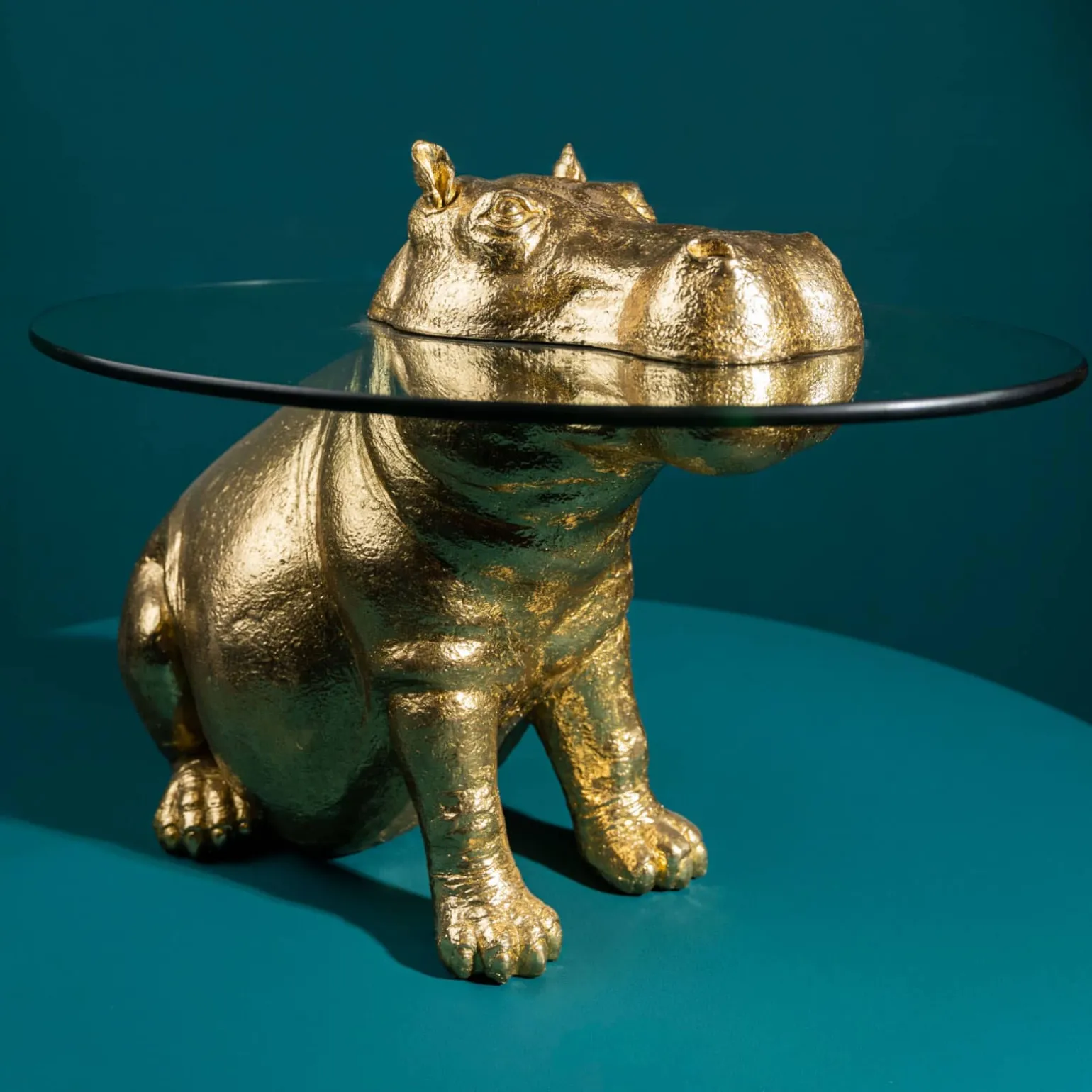 Table d'appoint hippopotame Patty Potamus, or
