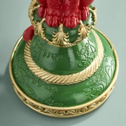 Table d'Appoint Léopard avec Cacatoès, multicolore