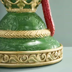 Table d'Appoint Léopard avec Cacatoès, multicolore