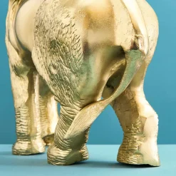 Table d'appoint Éléphant Kimba, doré