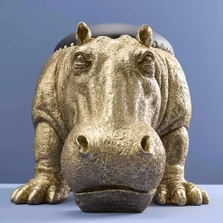 Tabouret hippopotame Patty Potamus, or