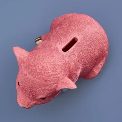 Tirelire cochon, rose