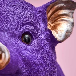 Tirelire cochon, violet