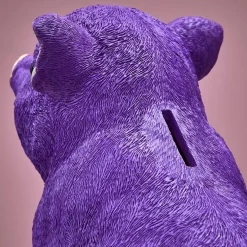Tirelire cochon, violet