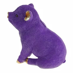 Tirelire cochon, violet