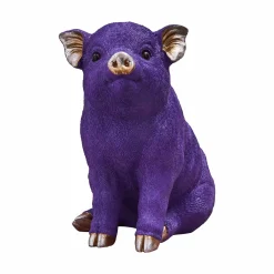 Tirelire cochon, violet