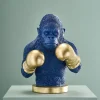 Tirelire Gorilla Rocky, bleu-or