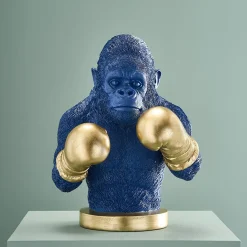 Tirelire Gorilla Rocky, bleu-or