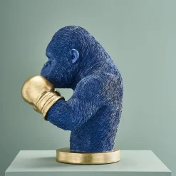 Tirelire Gorilla Rocky, bleu-or