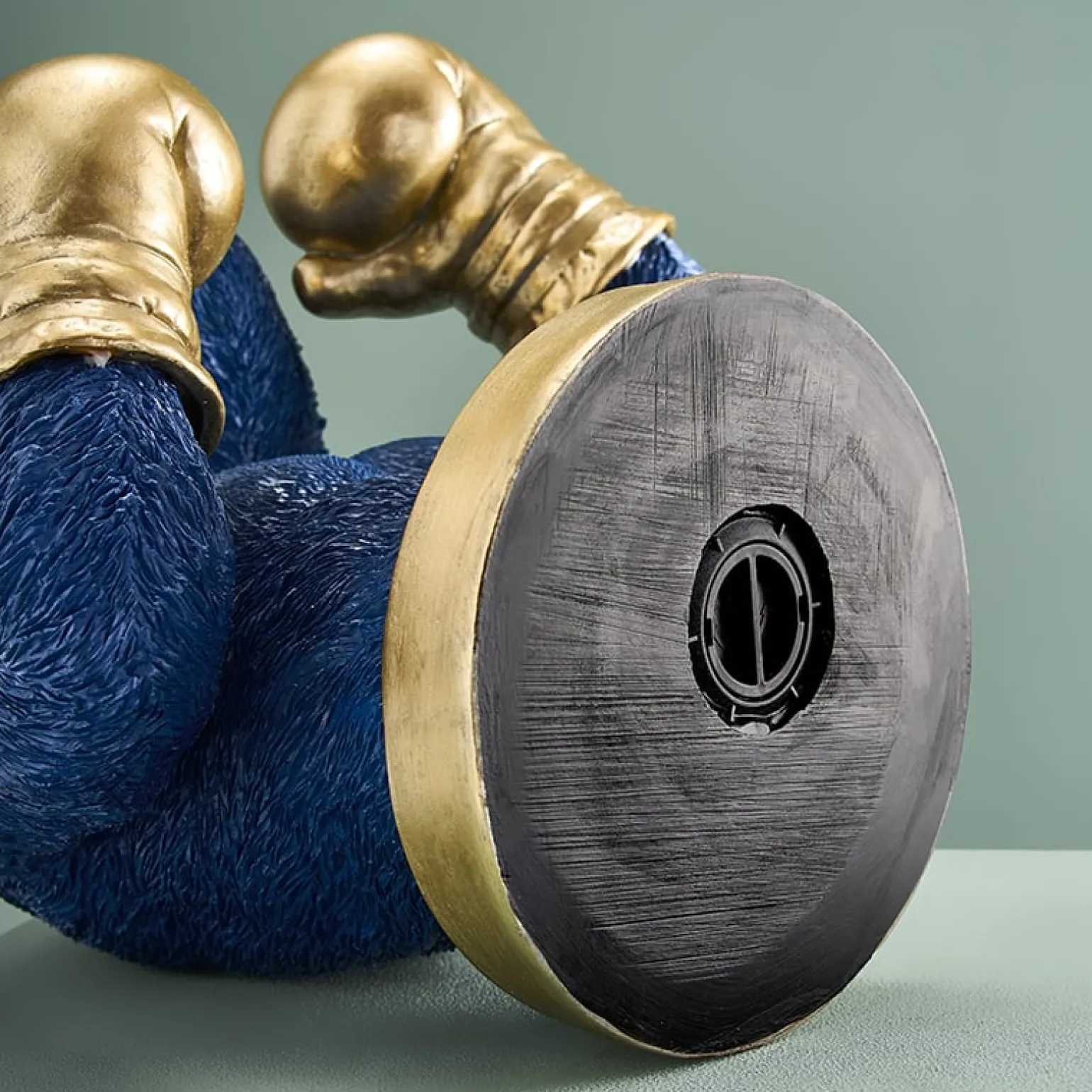 Tirelire Gorilla Rocky, bleu-or