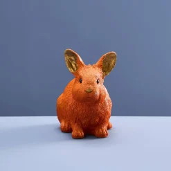 Tirelire lapin, orange