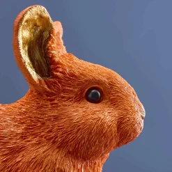 Tirelire lapin, orange
