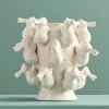 Vase avec des lapins Rabbits, blanc
