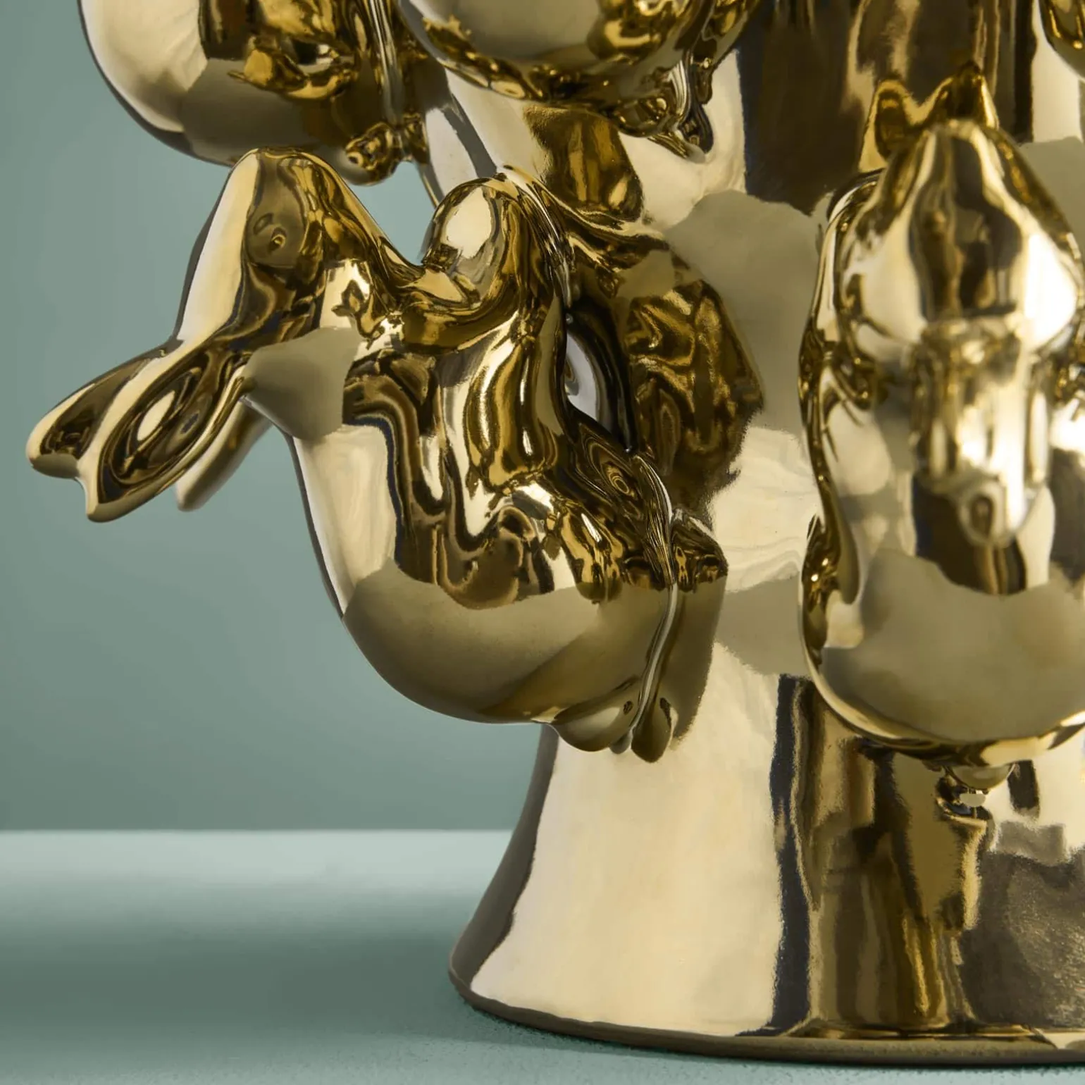 Vase avec des lapins Rabbits, or