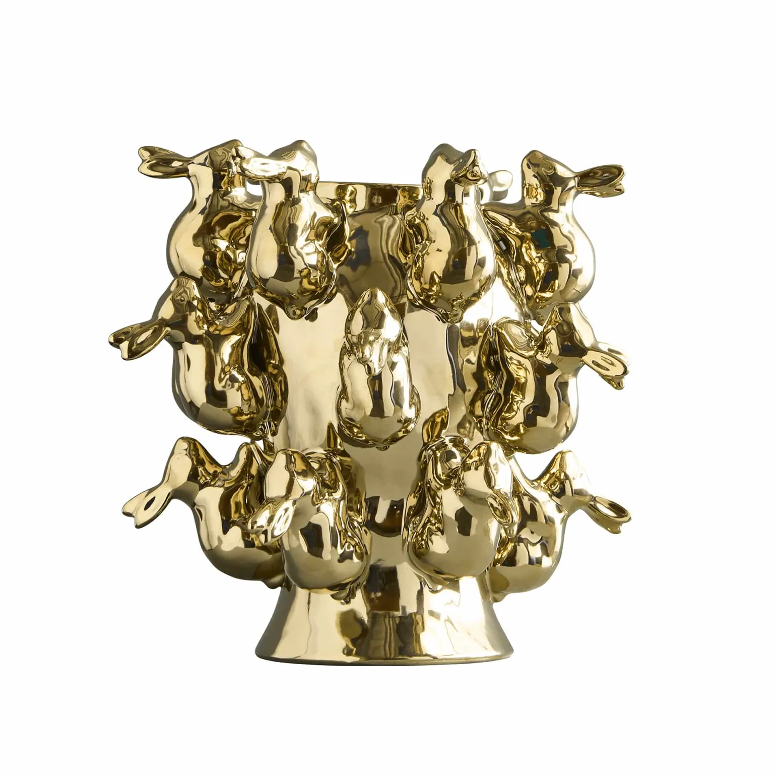 Vase avec des lapins Rabbits, or