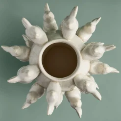 Vase avec des lapins Rabbits, blanc