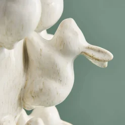 Vase avec des lapins Rabbits, blanc